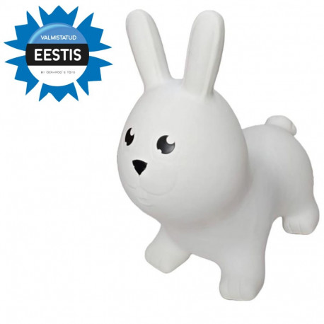 Gerardo's Toys Jumpy hüppeloom Jänes pakendis, valge