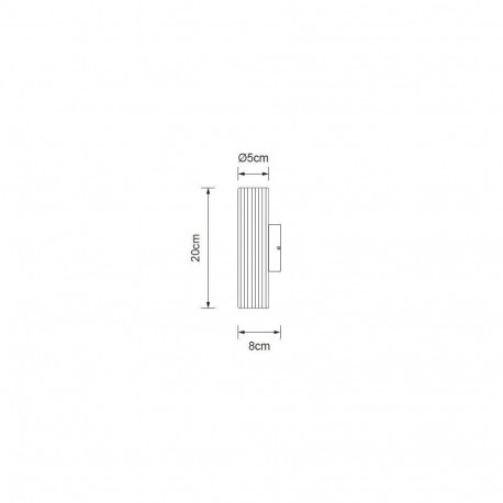 WALL LIGHT ICEL 2XGU10 BLACK