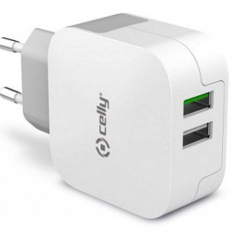 Celly charger Turbo 2xUSB 3.4A