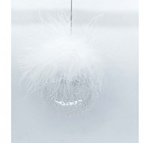 Jõuluehe JOY FLUFY D8cm, klaas