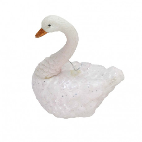 Christmas ornament JOY SWAN 10.5cm, glass