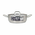 Casserole with lid Quttin Hotel Steel ø 22 x 8 cm (4 Units)