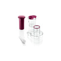 Bosch MES25C0 juice maker Centrifugal juicer 700 W Cherry (fruit), Transparent, White