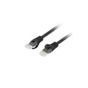 Patchcord cat.6 UTP LSZH CU 0.5m black fluke passed