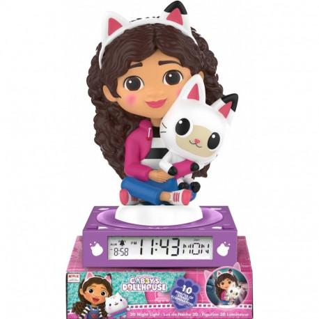 Lamp 3D with alarm clock Gabby