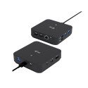 USB-C DP Dual HDMI Docking Station with Power Delivery 100 W + i-tec Universal Charger 100W