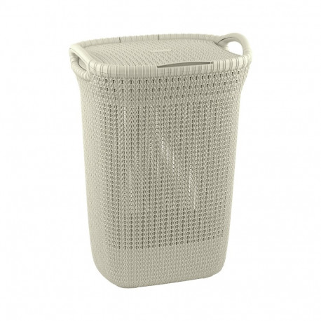 Laundry box Knit 57L 45,2x34,1x61,4cm white