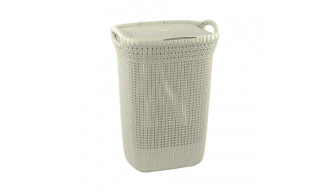 Laundry box Knit 57L 45,2x34,1x61,4cm white