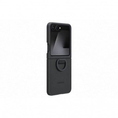 Samsung Galaxy Flip6/Flip7 FE Silicone Case with Ring Black