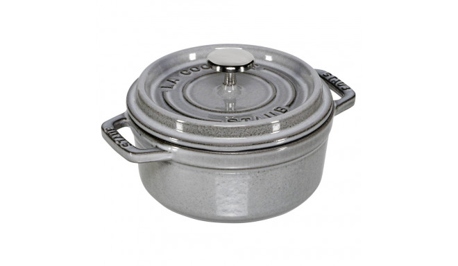 Staub Cocotte 12cm ümmargune grafiithall malm