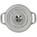 Staub Cocotte 12cm ümmargune grafiithall malm