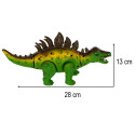 Kaugjuhitav dinosaurus RC Stegosaurus kõnnib süttib ja möirgab