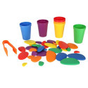 Creative pebbles värviline montessori puzzle