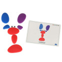 Creative pebbles värviline montessori puzzle
