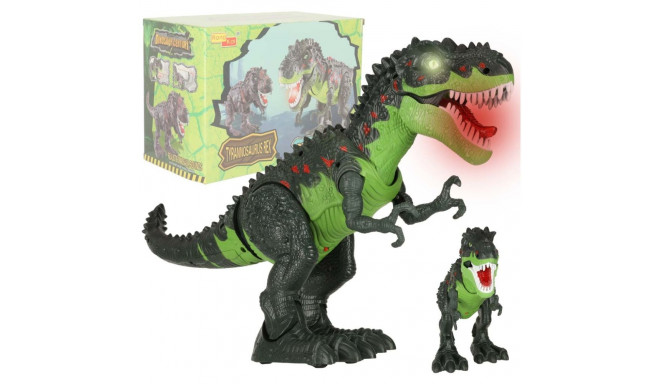 T-REX elektrooniline dinosaurus kõnnib möirgab roheliselt