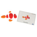 Creative pebbles värviline montessori puzzle