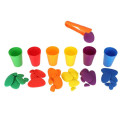 Creative pebbles värviline montessori puzzle