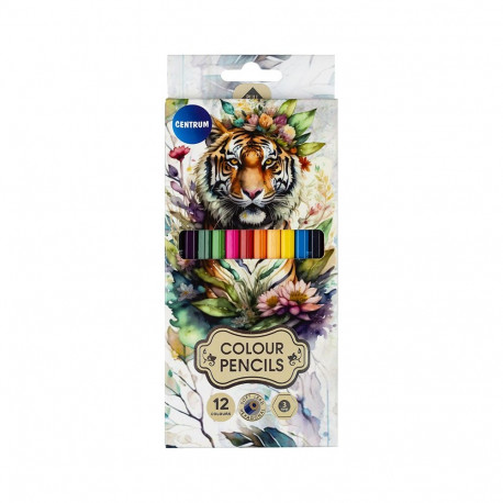 Värvipliiats Centrum Tiger, 12 värvi