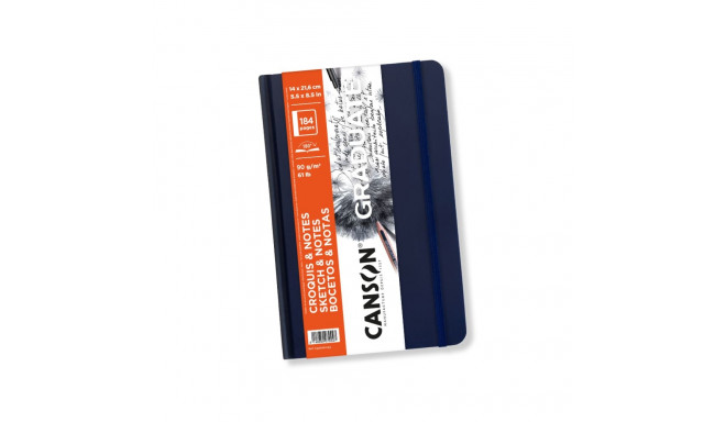 Eskiisiplokk Granduate Sketch&Notes 14x21,6cm 90g 92lehte, tumesinine, kõvakaas kummiga