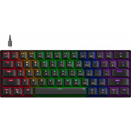 Speedlink klaviatuur Atmos RGB Rainbow US (SL-670015-BK-US)