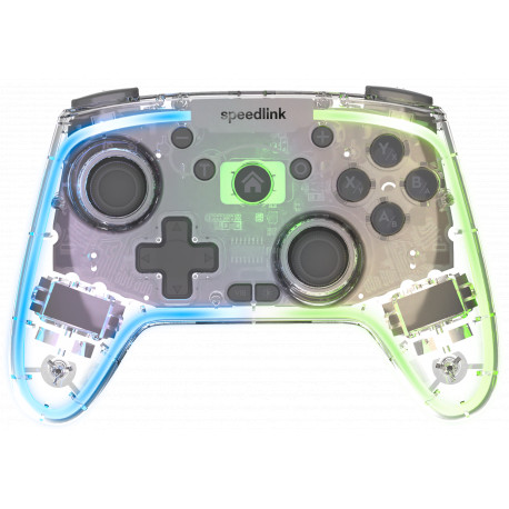 Speedlink juhtmevaba mängupult Rait NX RGB PC/Android/Switch, läbipaistev (SL-650115-CR)