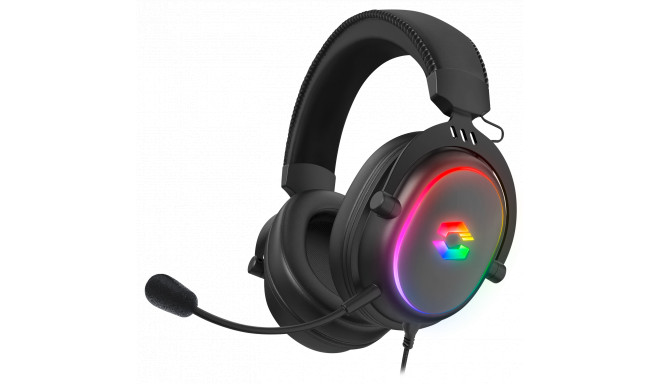 Speedlink kõrvaklapid + mikrofon Conux RGB, must (SL-860017-BK)