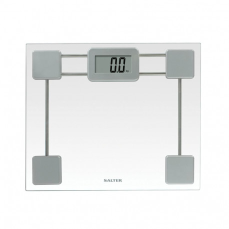 Salter 9081 SV3R Toughened Glass Compact Electronic Bathroom Scale