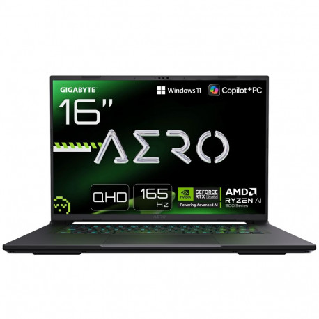 Gigabyte AERO X16 GIGABYTE AERO X16 1VH; Copilot+ PC | Space Gray | 16 " | IPS | WQXGA | IPS pixels 