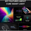 Yeelight nutivalgusti Cube Smart Lamp Rooted Base