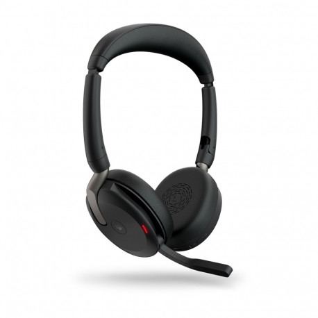Jabra Evolve2 65 Flex MS Stereo Wireless Headset, Bluetooth, USB-A, Black