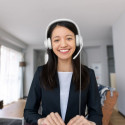 Logitech H390 USB Computer Headset Wired Headphones, USB Type-A, Off-white