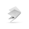 uniq claro raamatuümbris macbook pro 16" (2021) tuvi matt läbipaistev