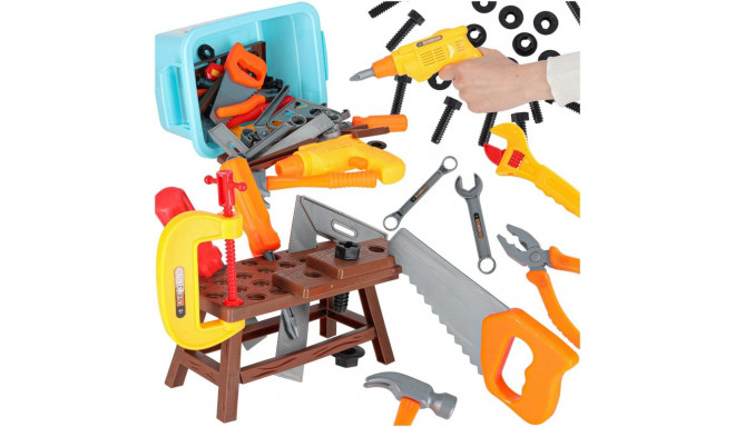 Tööriistade töötuba lastele koos tööriistadega 48el.