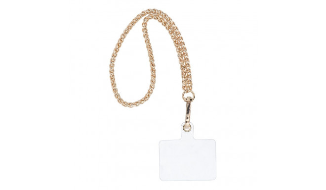 CHAIN #43 Phone lanyard, Phone pendant / cord length 40cm (20cm in the loop) / on wrist - gold