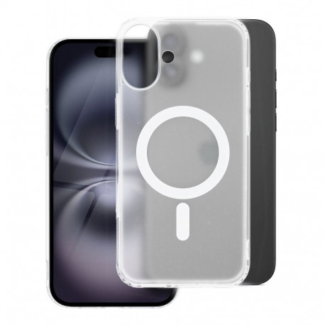 Case for Samsung S25 Edge Frost Mag Cover compatible with MagSafe transparent frozen