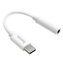 Adapter AUX USB C to Jack 3,5 mm Hoco LS30 white