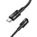 Adapter OTG USB C to USB C Hoco 3A 1,2 m U107 black Adapter OTG USB C to USB C Hoco 3A 1,2 m U107 black