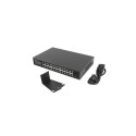 Lanberg Switch 24X 100MB DSP+/2X Combo rack 19" 250W