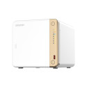 QNAP TS-462-4G NAS/andmesalvestusserver torn Intel® Celeron® N4505 4 GB DDR4 0 TB QNAP QTS valge