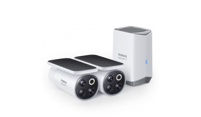 Baseus S1 Pro 3K Dual outdoor camera (white)