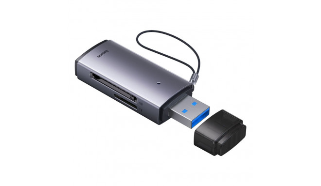 USB 3.0 Card Reader Baseus BS-OH069, 1 x SD - 1 x microSD, Grey WKQX060013