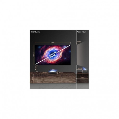 Hisense 120L9HA projection TV Ultra short throw projector 3000 ANSI lumens DLP UHD 4K (3840x2160) Bl