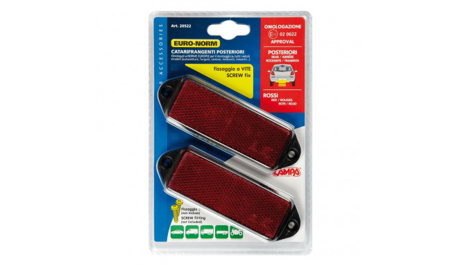 Reflektor punane 2tk, 90*35mm, E märgis