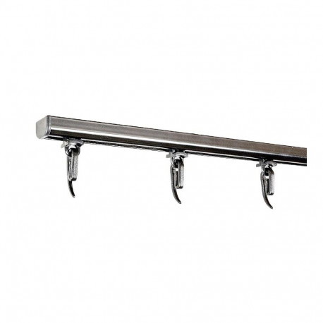 PROFILE D ALUMINUM 200CM BLACK