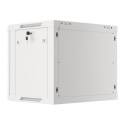 RACK CABINET 19" WALL-MOUNT 9U/600X450 FOR SELF-ASSEMBLY WITH METAL DOOR GREY LANBERG (FLAT PACK)