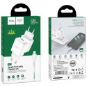 HOCO travel charger USB A + cable USB A to Lightning 2A N2 white