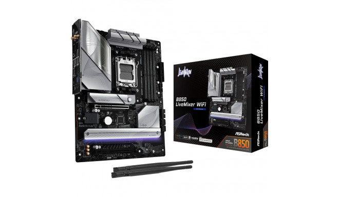 ASRock B850 LiveMixer WiFi - Socket AM5 - motherboard (white)