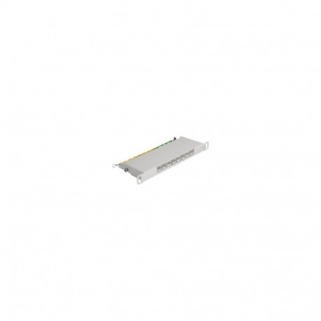 DeLOCK 10 patch panel 8 port Cat.6A (grey, 0.5 U)