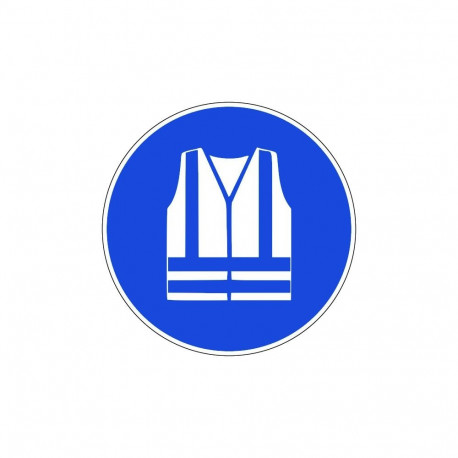 Ohutus - silt Kanna erksavärvilist helkurvesti 15x15cm kleebis