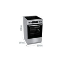 Gorenje GECS5C70XPA Freestanding cooker Electric Ceramic Stainless steel